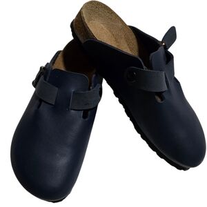 Birki Birkenstock Navy Blue Slip-On Clogs Sz 8 Med